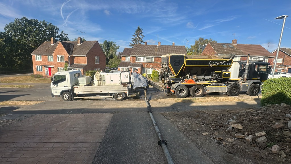 Ground Line Concrete Pump Vehicle North London